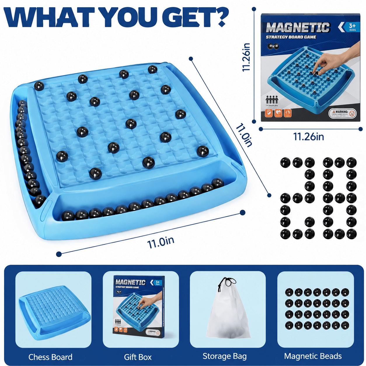Montessori Magnetic Strategy Game