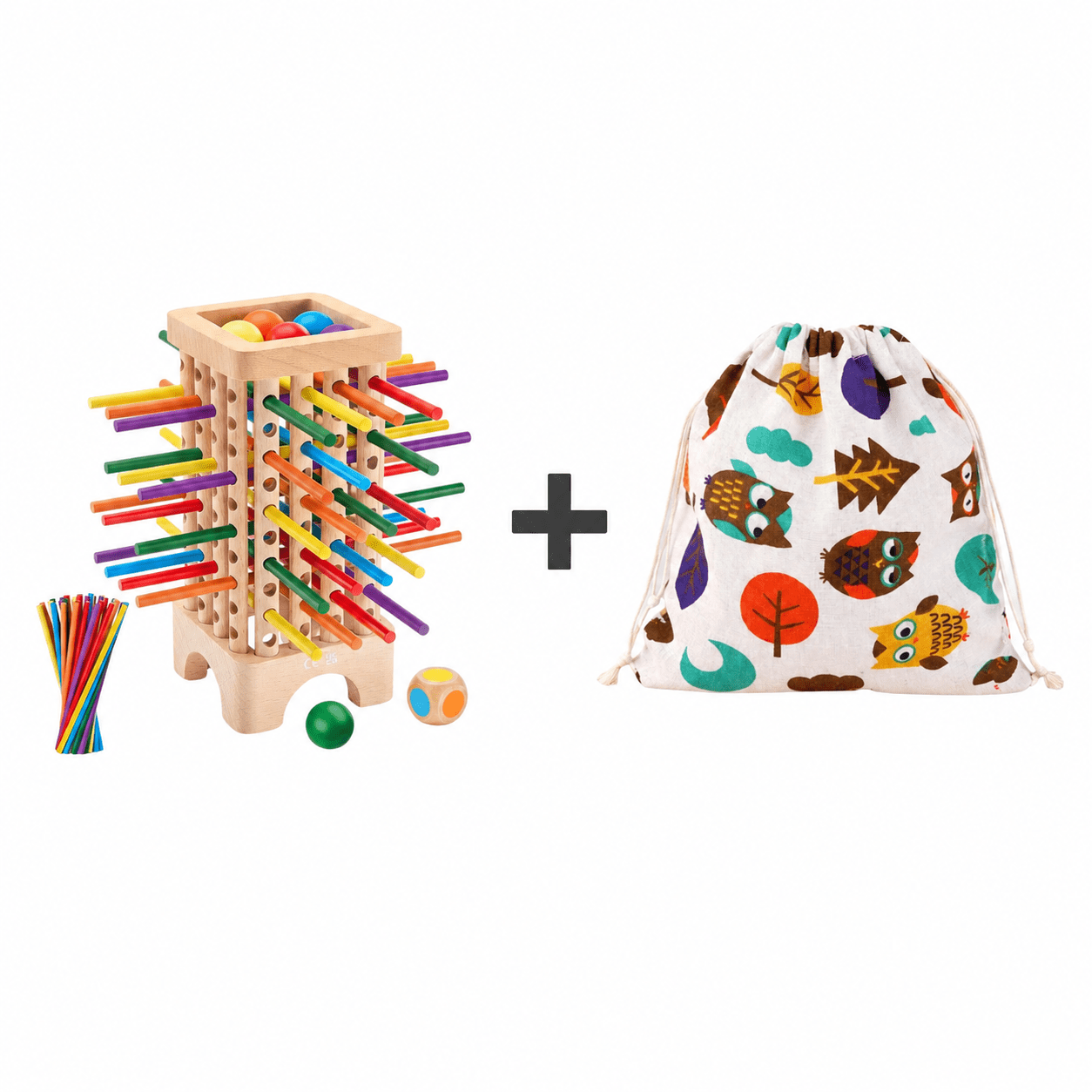 Montessori Stick Drop Tower Game