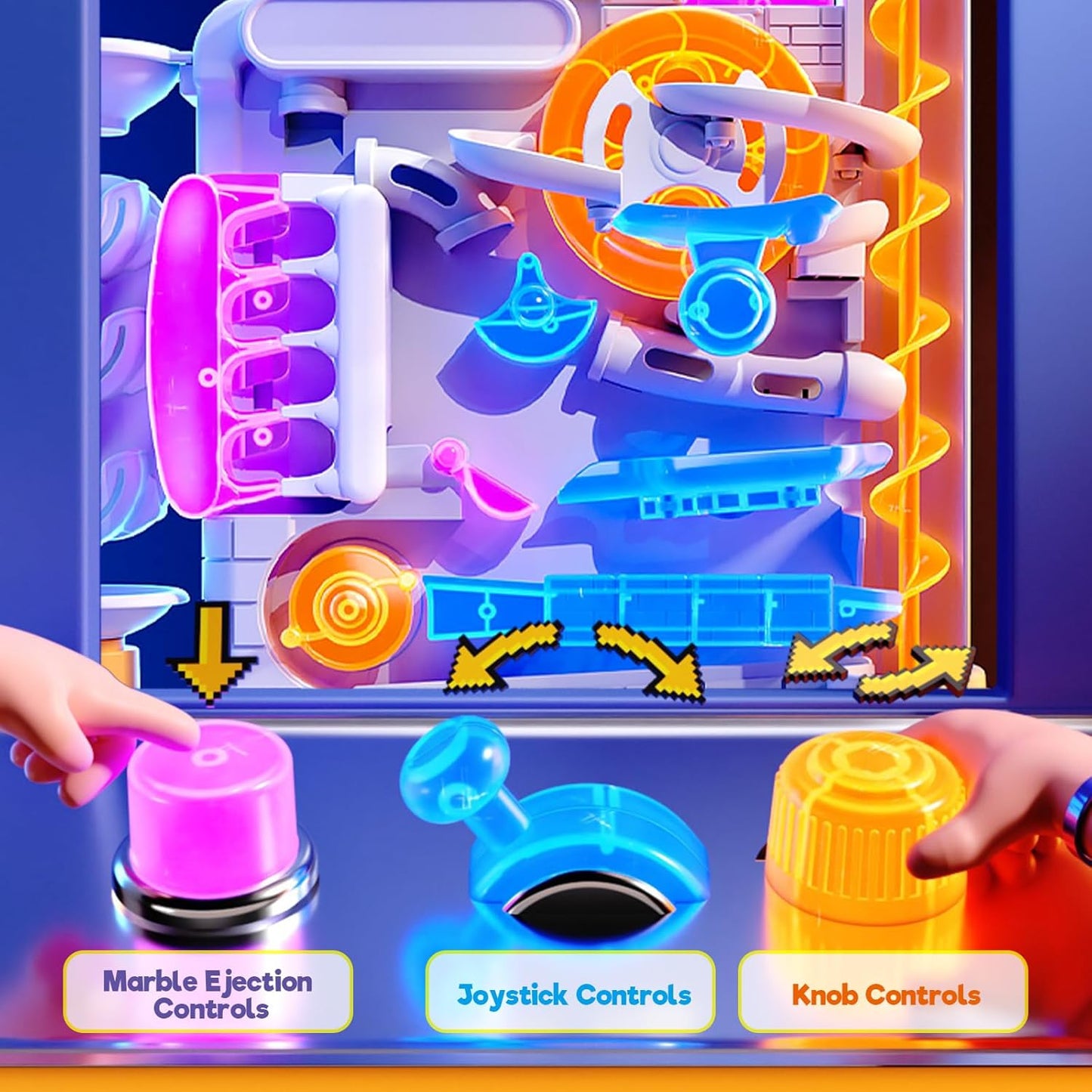 3D Marble Run Obstacle Challenge Game
