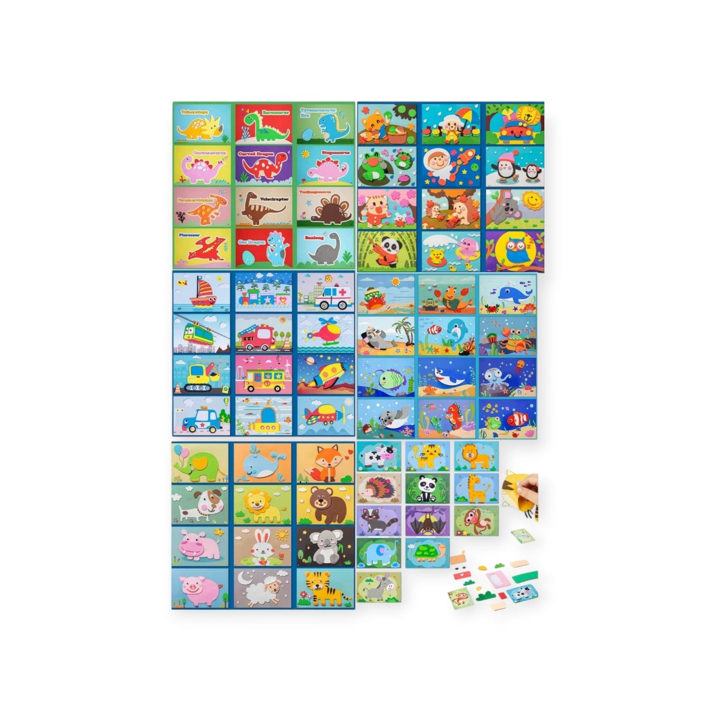 3D Sticker Puzzles (12 Sheets)