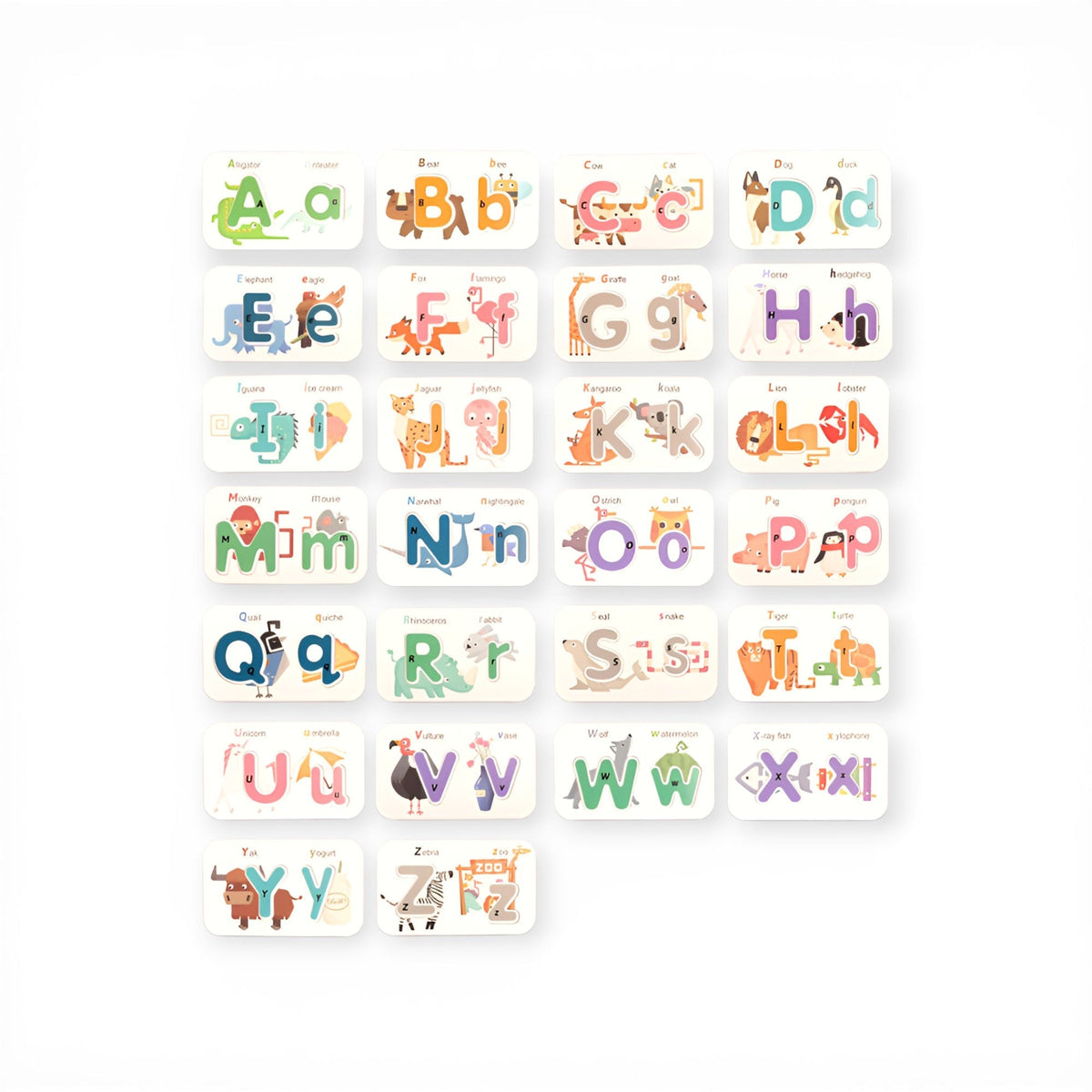 Alphabets & Numbers Wooden Flash Cards Litlle Montessori