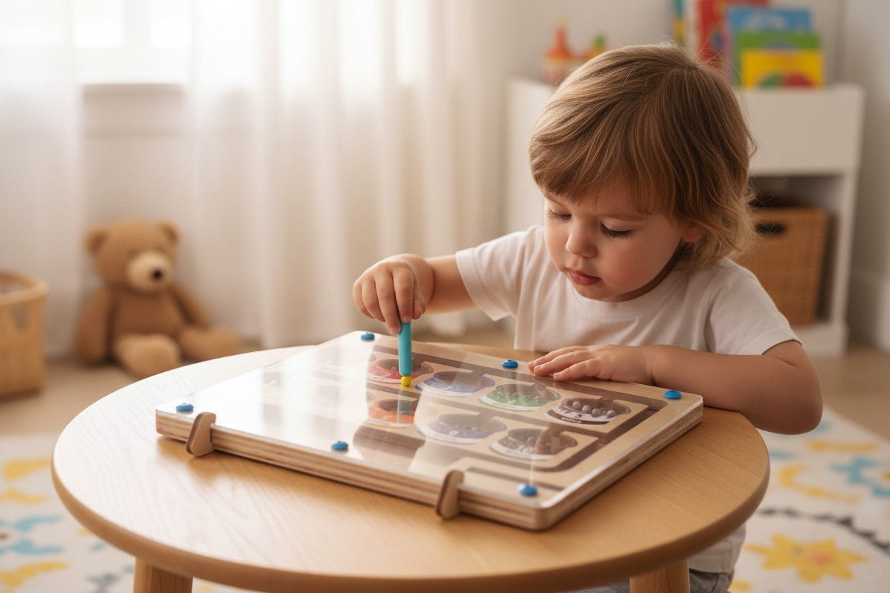 Color and Number Magnetic Board