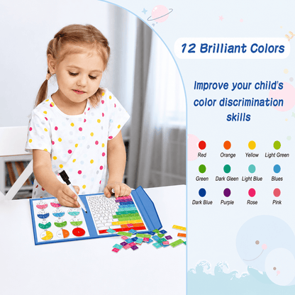 Magnetic Fraction Tiles & Circles Math Set