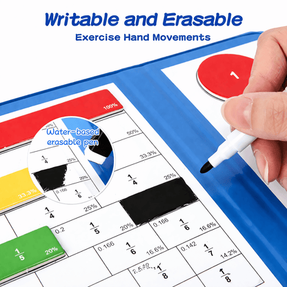 Magnetic Fraction Tiles & Circles Math Set