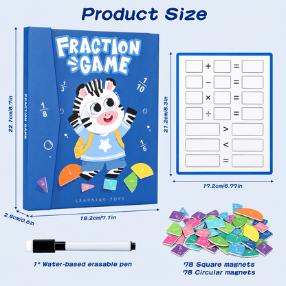 Magnetic Fraction Tiles & Circles Math Set