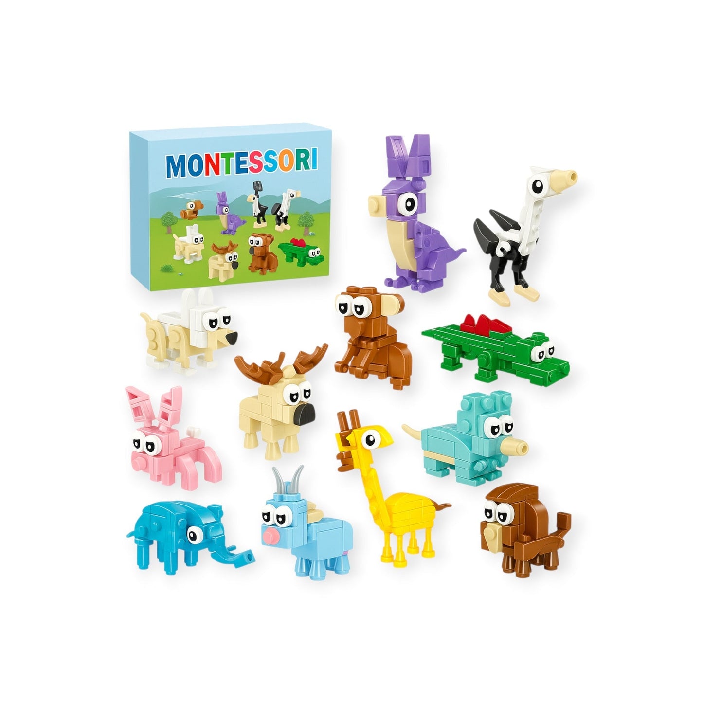 Montessori Animal Building Blocks
