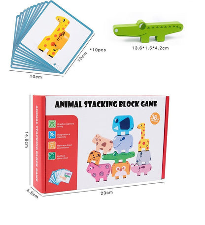 Montessori Animal Stacking Game