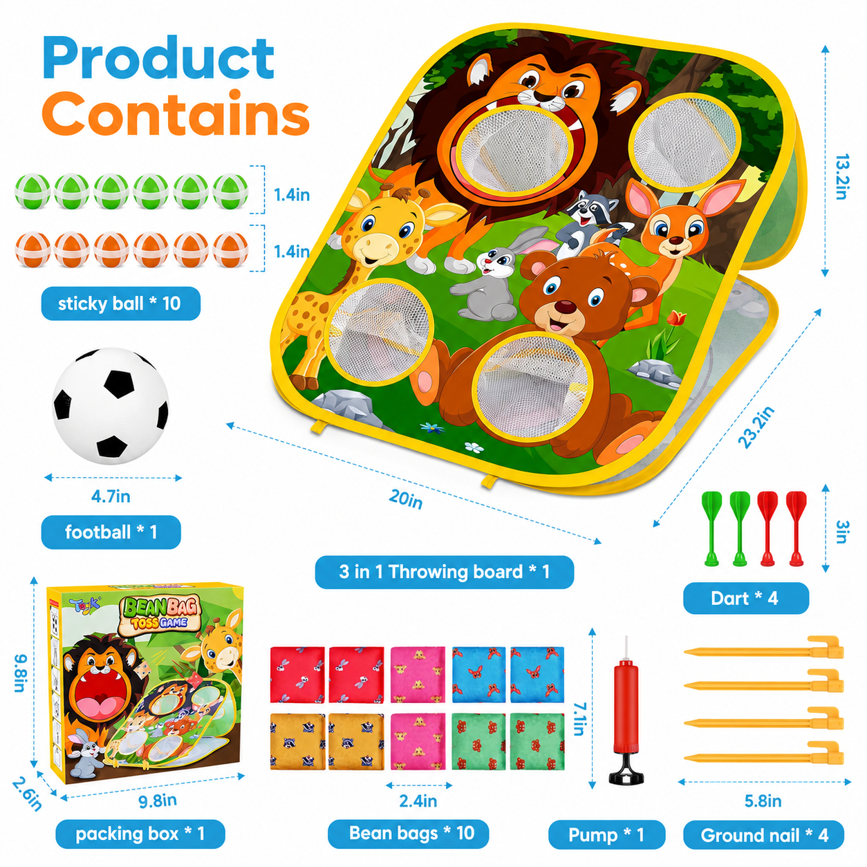 Montessori Animal Toss Game