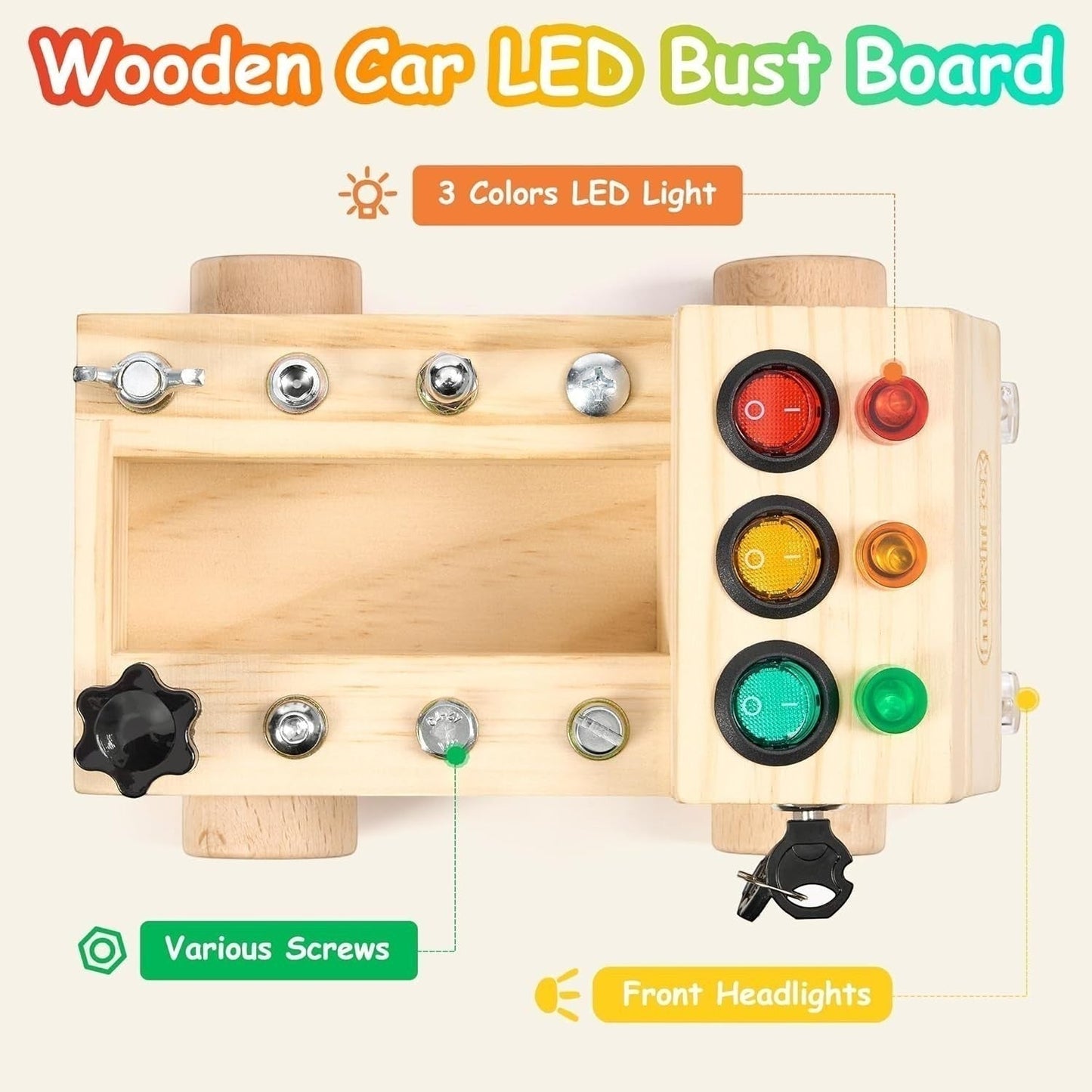 Montessori Busy Board Truck