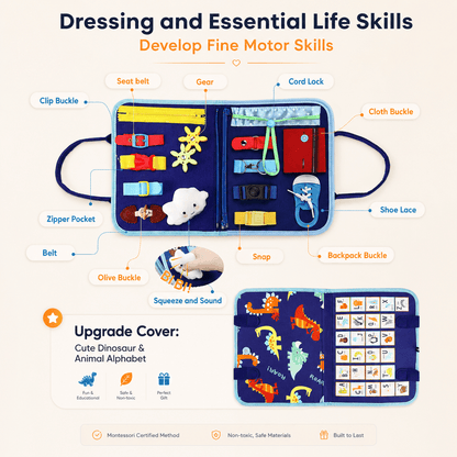 Montessori Busy Board - Upgraded Edition
