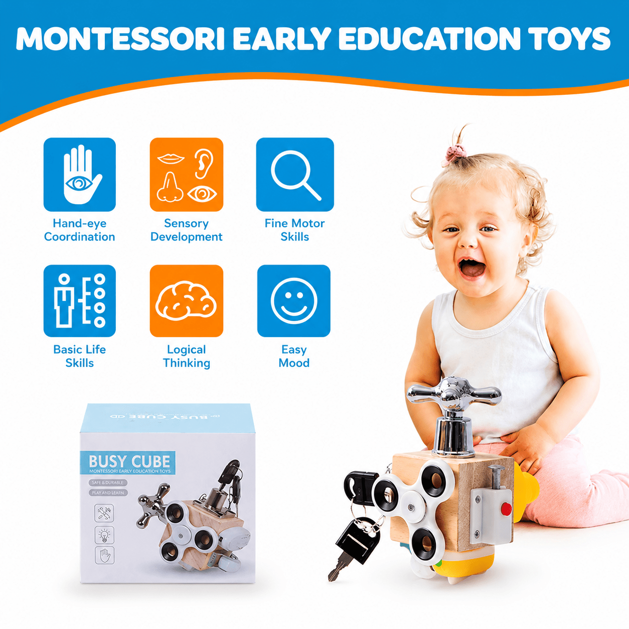 Montessori Busy Cube