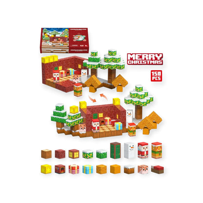 Montessori Christmas Magnetic Blocks