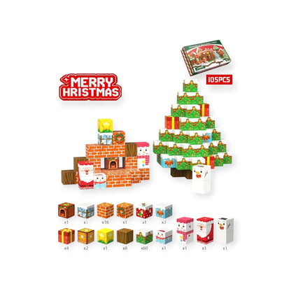 Montessori Christmas Magnetic Blocks