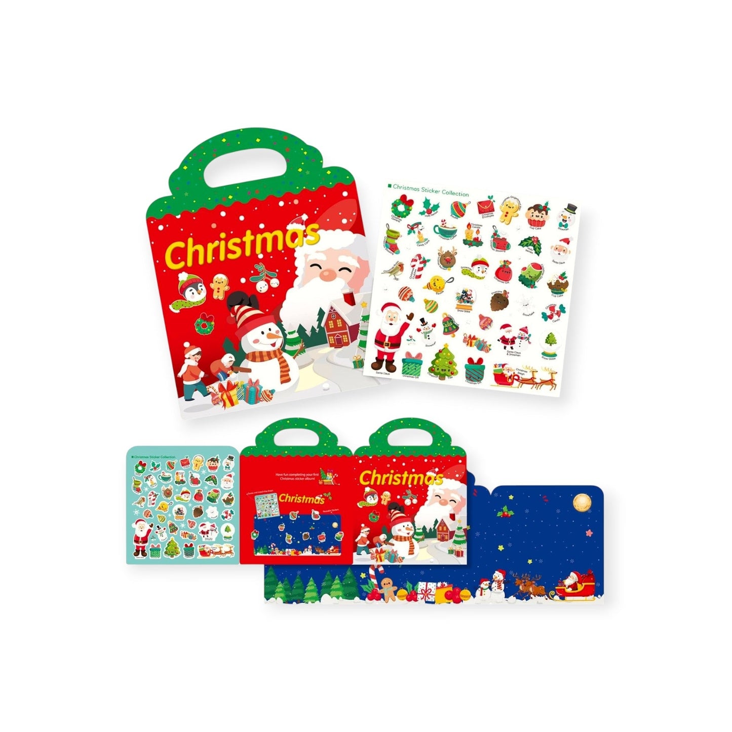 Montessori Christmas Sticker Book