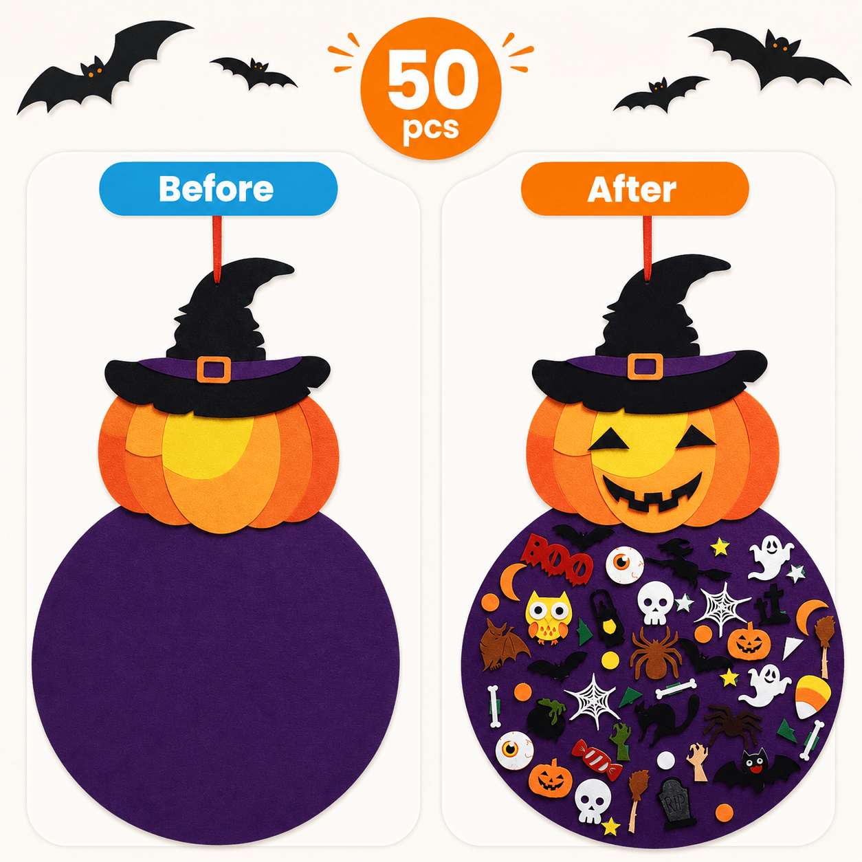 Montessori DIY Halloween Pumpkin Witch