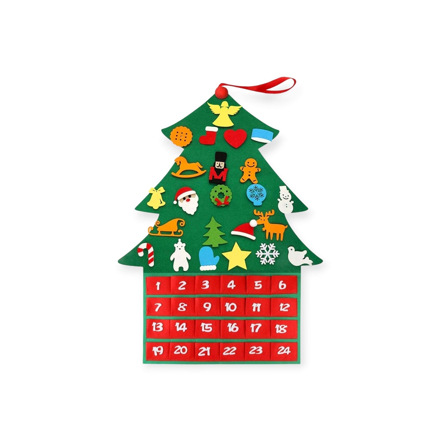 Montessori Felt Christmas Tree Advent Calendar