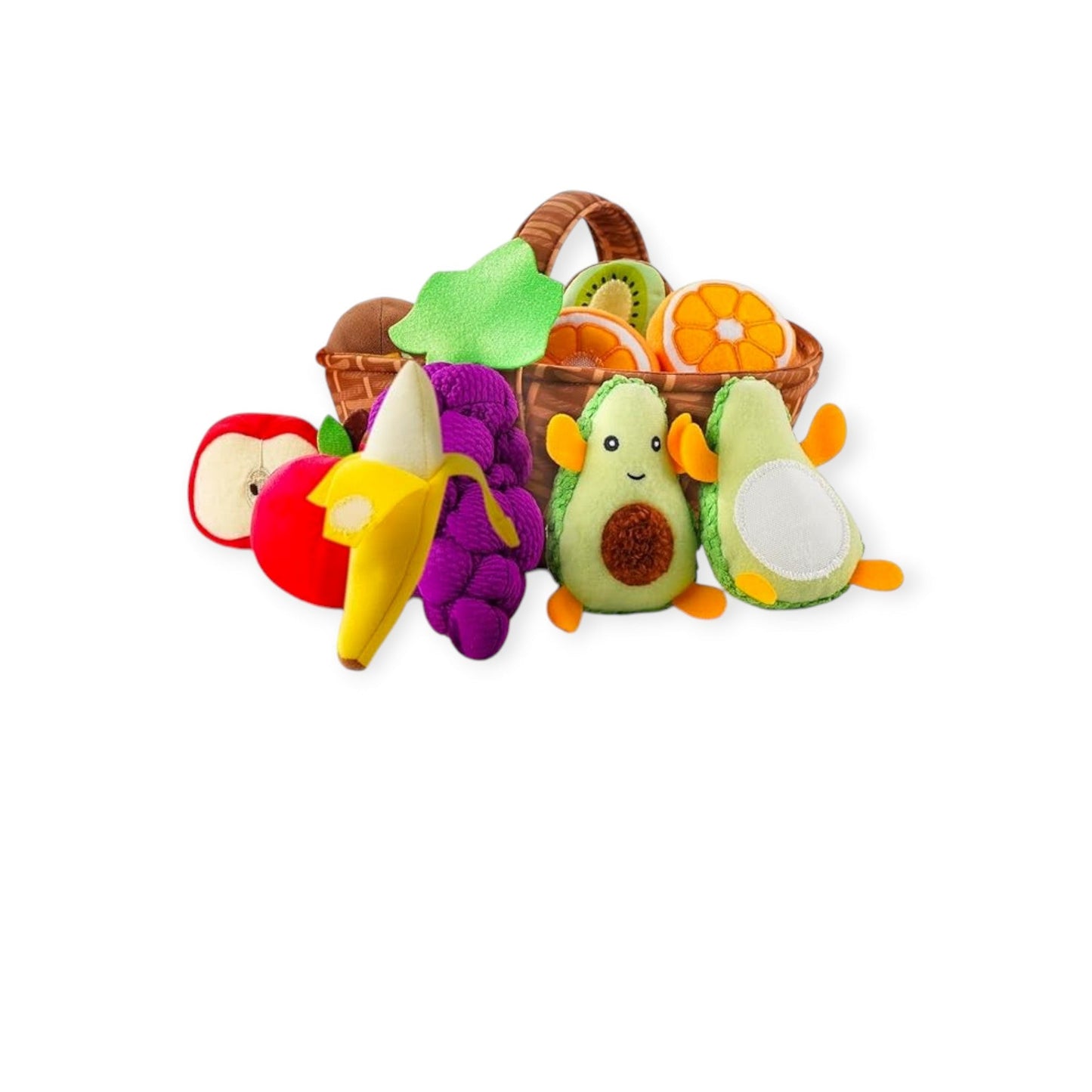 Montessori Fruit Basket – Plush Toy Set
