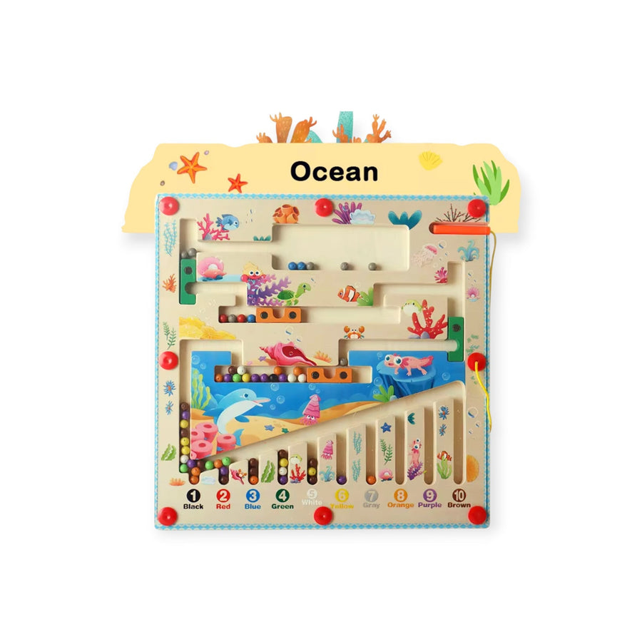Montessori Magnetic Maze Board Litlle Montessori