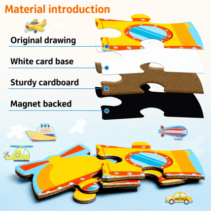 Montessori Magnetic Story Puzzle Books
