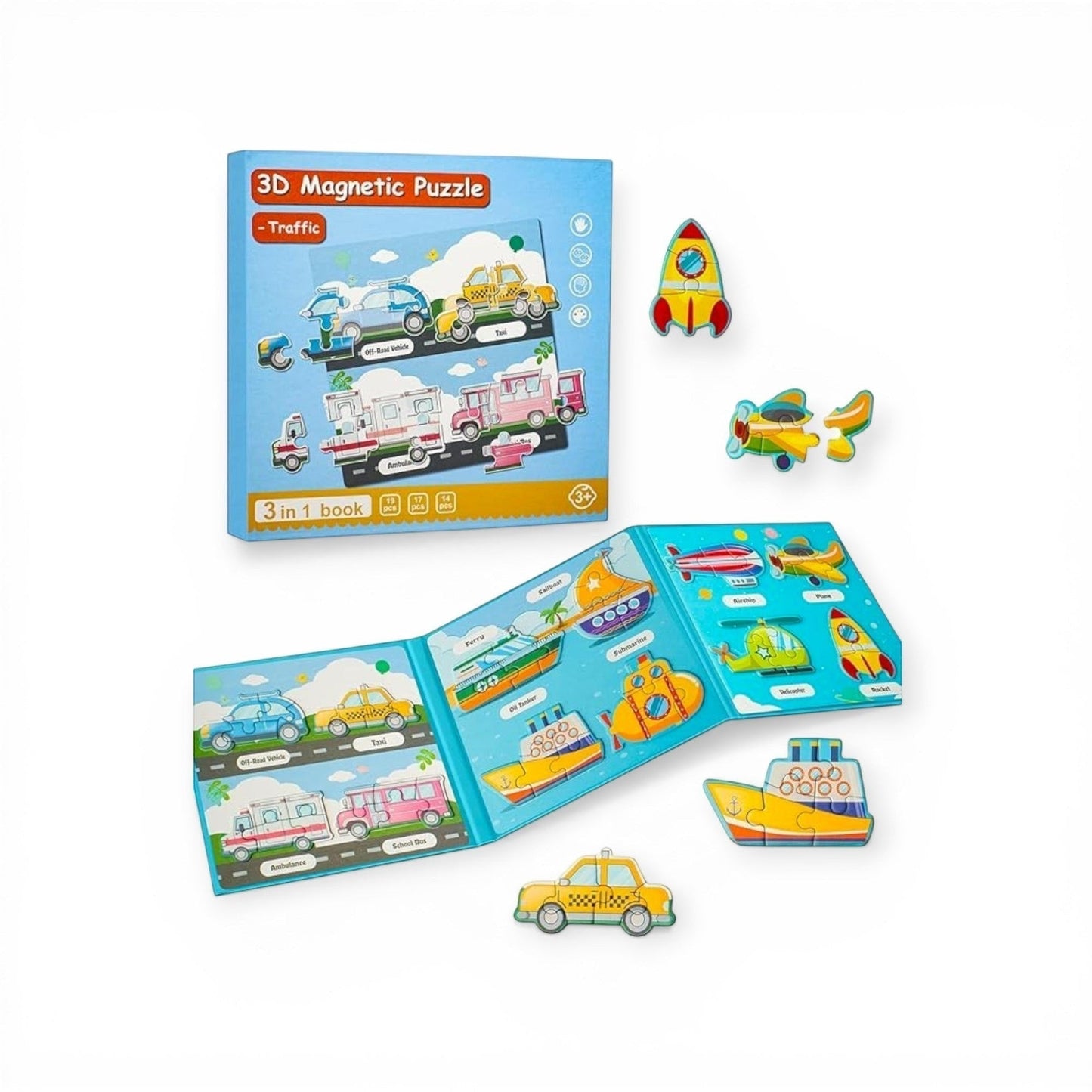 Montessori Magnetic Story Puzzle Books