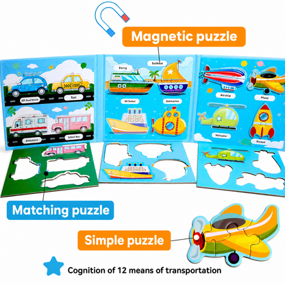 Montessori Magnetic Story Puzzle Books