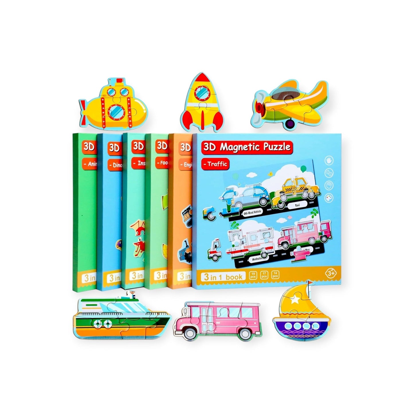 Montessori Magnetic Story Puzzle Books