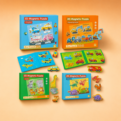 Montessori Magnetic Story Puzzle Books