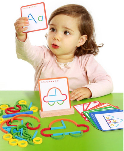 Montessori Masterpieces: Sticks & Rings Builder