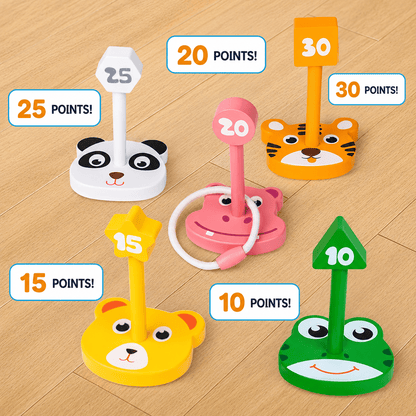Montessori Outdoor Animal Ring Toss Kit