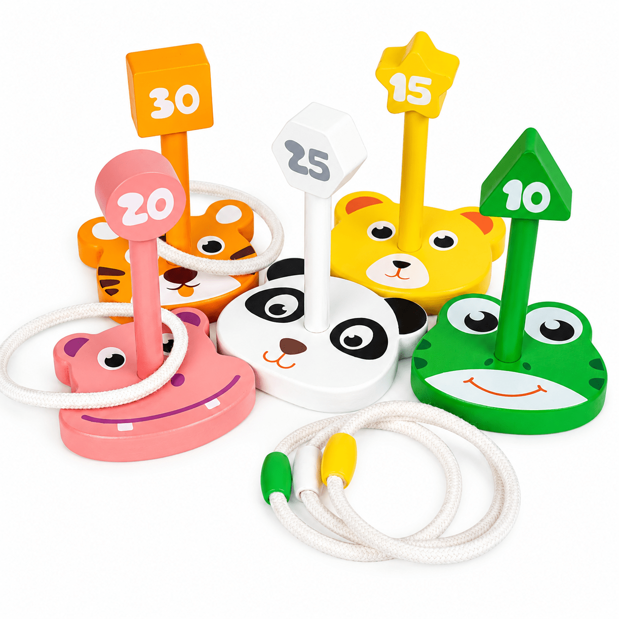 Montessori Outdoor Animal Ring Toss Kit