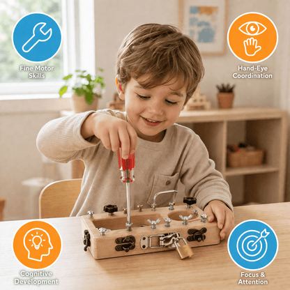 Montessori Screwdriver Tool Board