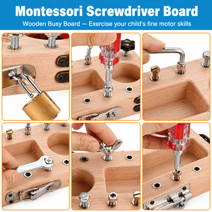 Montessori Screwdriver Tool Board