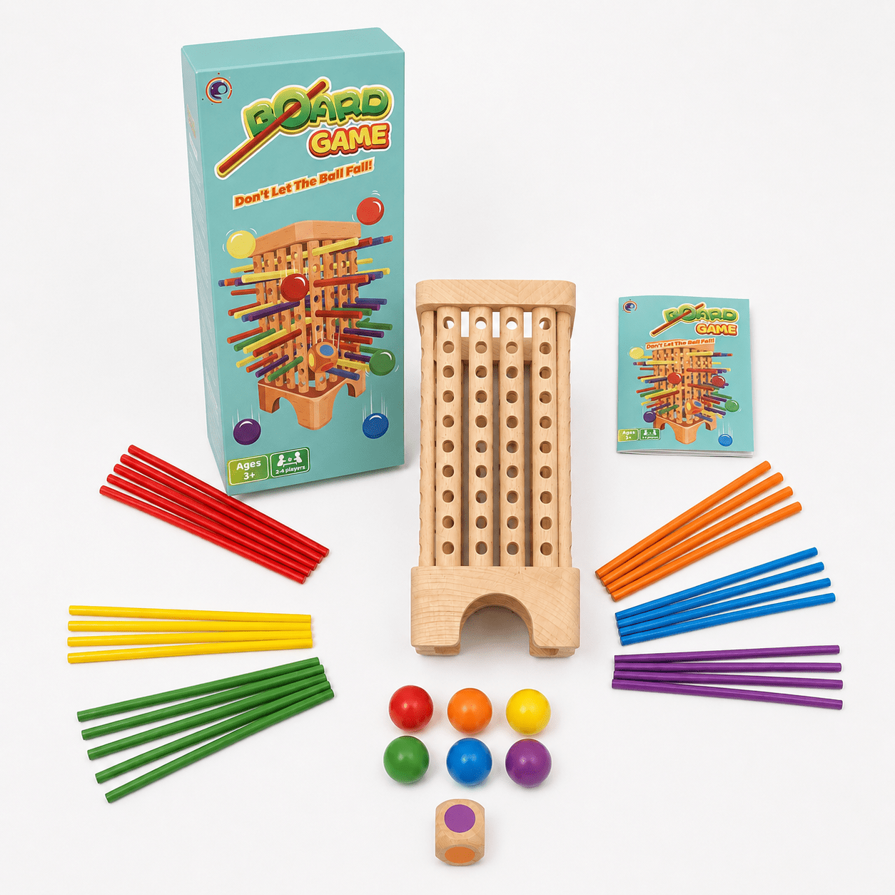 Montessori Stick Drop Tower Game