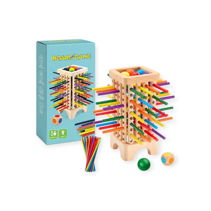 Montessori Stick Drop Tower Game