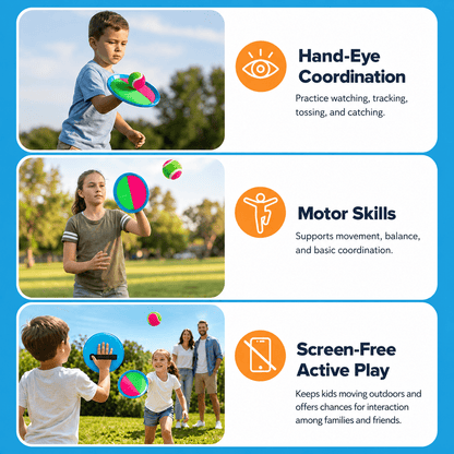 Montessori Toss and Catch Ball Set