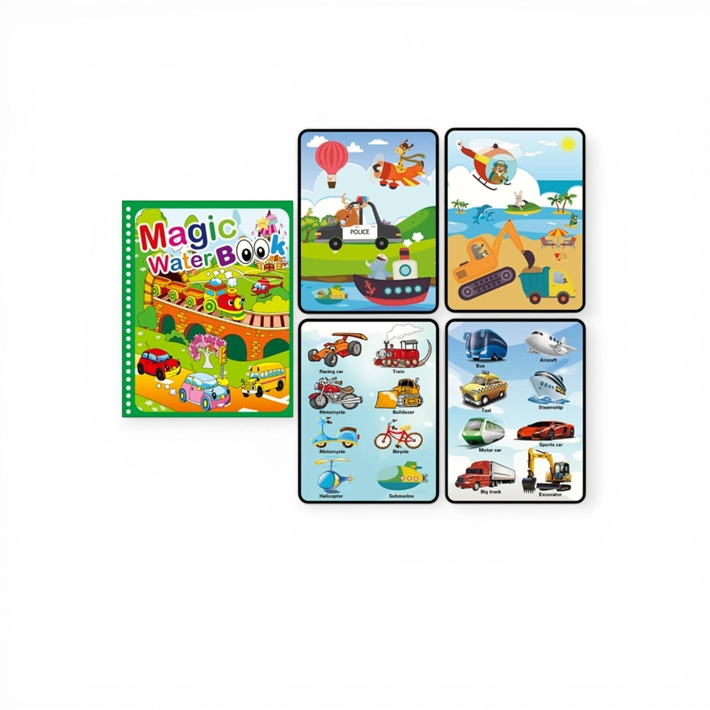 Montessori Water Drawing & Coloring Book