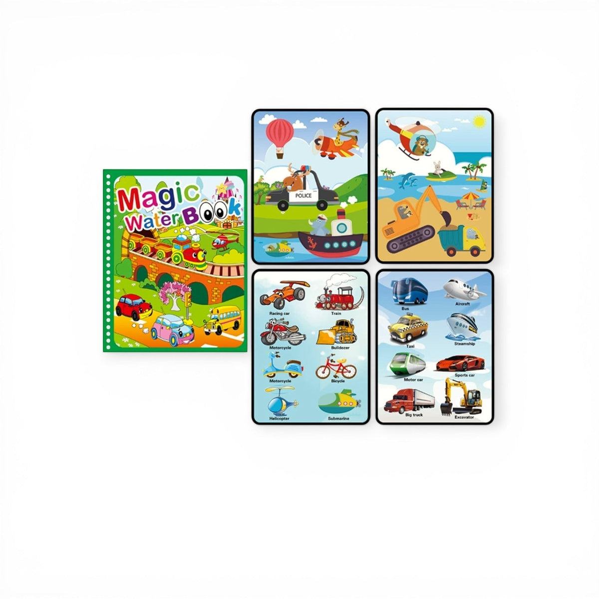 Montessori Water Drawing & Coloring Book Litlle Montessori