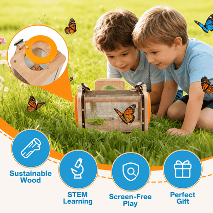 Montessori Wooden Bug Catcher Kit