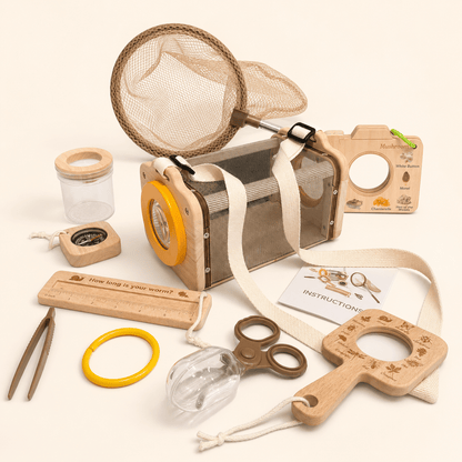 Montessori Wooden Bug Catcher Kit