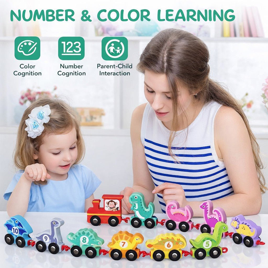 Montessori Wooden Dinosaur Train