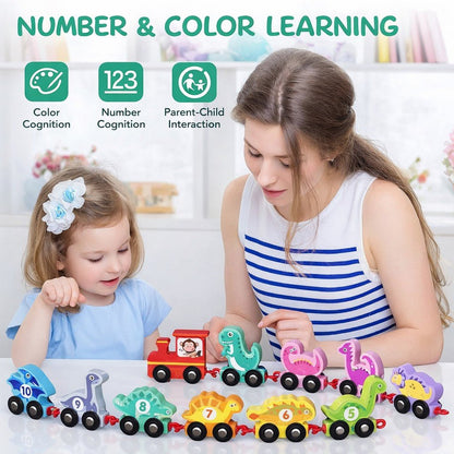 Montessori Wooden Dinosaur Train