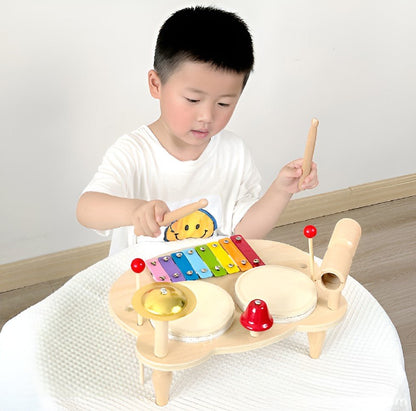 Montessori Wooden Drums Set