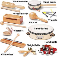 Montessori Wooden Music Instruments Set (10 Instruments) Litlle Montessori