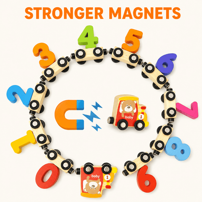 Montessori Wooden Number Train Set