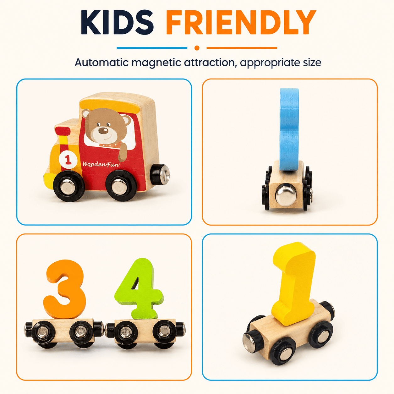 Montessori Wooden Number Train Set