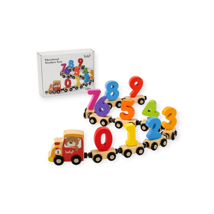 Montessori Wooden Number Train Set