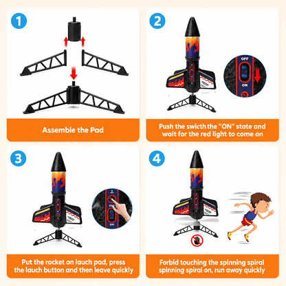 Outdoor Rocket Launcher Set for Kids