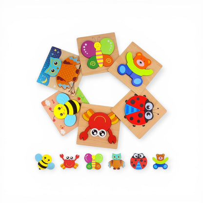 Project Montessori™ Animal Puzzles 6 PACK