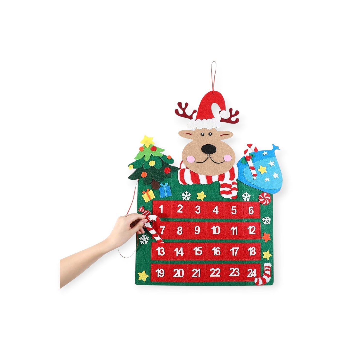 Reindeer Felt Advent Calendar